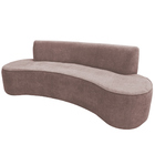 Sofá 04 Lugares 230 Cm Mônaco Poliéster Rosa - Casaepoltrona