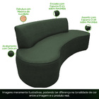 Sofá 04 Lugares 230cm Mônaco Corano Verde - Nexta Casa