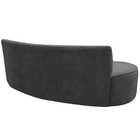 Sofá 04 Lugares 230cm Mônaco Poliéster Cinza Escuro - Nexta C