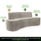 Sofá 04 Lugares 230cm Mônaco Veludo Bege - Nexta Casa