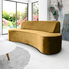 Sofá 04 Lugares 230cm Mônaco Veludo Mostarda - Nexta Casa