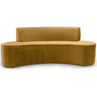 Sofá 04 Lugares 230cm Mônaco Veludo Mostarda - Nexta Casa