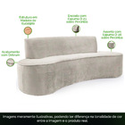 Sofá 04 Lugares 230cm Mônaco Veludo Perfectly Pale - Nexta Ca