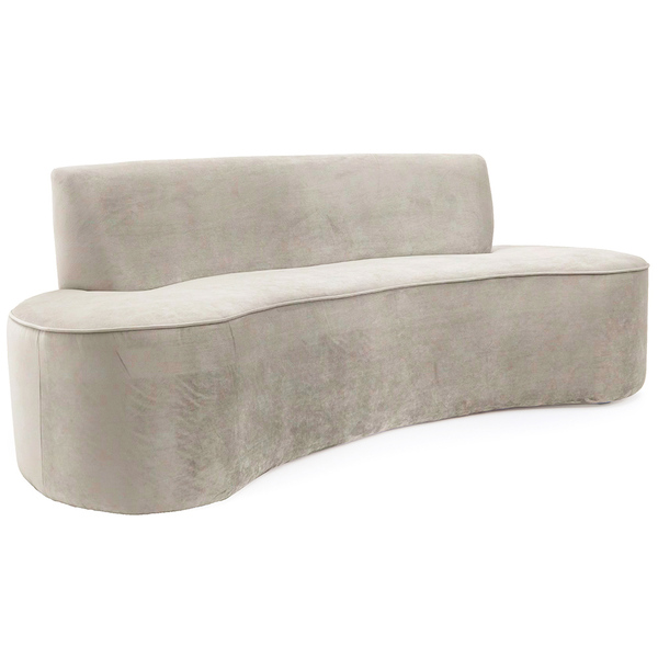 Sofá 04 Lugares 230cm Mônaco Veludo Perfectly Pale - Nexta Ca