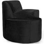 Sofá 04 Lugares 230cm Mônaco Veludo Preto - Nexta Casa