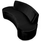 Sofá 04 Lugares 230cm Mônaco Veludo Preto - Nexta Casa