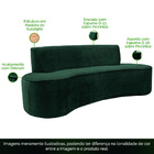 Sofá 04 Lugares 230cm Mônaco Veludo Verde - Nexta Casa
