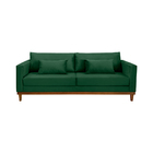 Sofá 04 Lugares 250 Cm Manhattan Veludo Verde