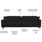 Sofá 04 Lugares Bipartido Sala De Estar 270cm Córdoba Linho P