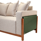 Sofá 04 Lugares Para Sala De Estar 238 Cm Khali B04 Linho Beg