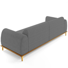 Sofá 04 Lugares Para Sala De Estar Kiev 260 Cm D02 Veludo Cin