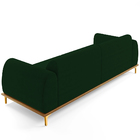 Sofá 04 Lugares Para Sala De Estar Kiev 260 Cm D02 Veludo Ver