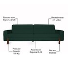 Sofá 04 Lugares Para Sala De Estar Marvin 300 Cm D02 Linho Ve