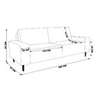 Sofá 04 Lugares Sala De Estar Recepção 280cm Bipartido Brad C