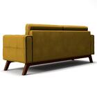 Sofá 150cm 2 Lugares Sandero Veludo Amarelo