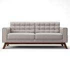 Sofá 150cm 2 Lugares Sandero Veludo Bege Claro