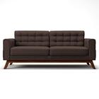 Sofá 150cm 2 Lugares Sandero Veludo Marrom