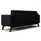 Sofá 150cm 2 Lugares Sandero Veludo Preto