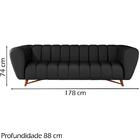 Sofa 178 Cm 2 Lugares Alure Corano Moll