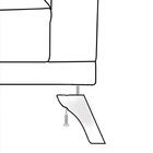 Sofá 180cm 3 Lugares Com Almofadas Pés Curvos Veras Suede D05