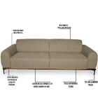 Sofá 180cm 3 Lugares Molino Linho Bege