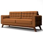 Sofá 180cm 3 Lugares Sandero Veludo Telha