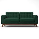 Sofá 180cm 3 Lugares Sandero Veludo Verde