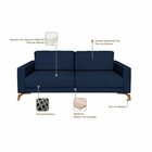 Sofá 190cm Pés Mel Henry  Azul