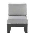 Sofa 1 Lugar Las Vegas Alumínio Cinza 78,5x68,5x70cm Naterial