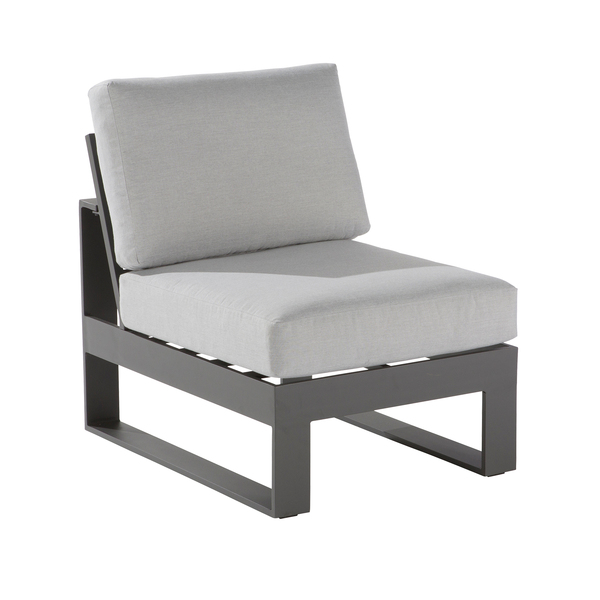 Sofa 1 Lugar Las Vegas Alumínio Cinza 78,5x68,5x70cm Naterial