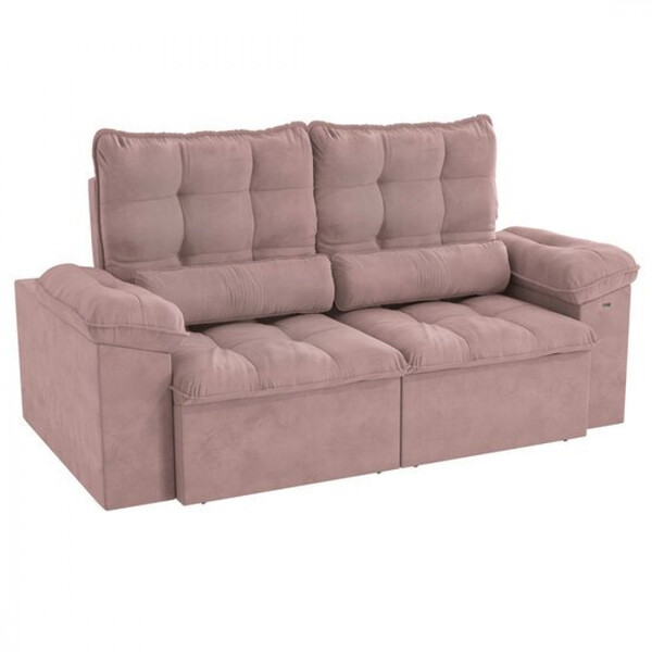 Sofá 2,00 Metros Retrátil E Reclinável Austin Kappesberg 3 Ou