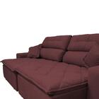 Sofá 2,02m Retrátil E Reclinável Com Molas Cama Inbox Confort