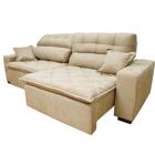 Sofá 2,02m Retrátil E Reclinável Com Molas Cama Inbox Confort