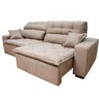 Sofá 2,12m Retrátil E Reclinável Com Molas Cama Inbox Confort