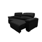 Sofá 2,12m Retrátil E Reclinável Com Molas Cama Inbox Top Tec