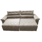 Sofá 2,12m Retrátil E Reclinável Com Molas Cama Inbox Top Tec