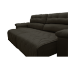 Sofá 2,12m Retrátil E Reclinável Com Molas Cama Inbox Top Tec