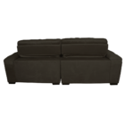 Sofá 2,12m Retrátil E Reclinável Com Molas Cama Inbox Top Tec