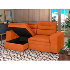 Sofá 2,20 Metros Retrátil E Reclinável Com Baú Besthouse Canc