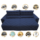 Sofá 2,22m Retrátil E Reclinável Com Molas Cama Inbox Plus Te