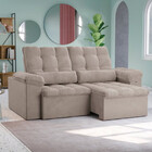 Sofá 2,30 Metros Retrátil E Reclinável Austin Kappesberg 3 Ou