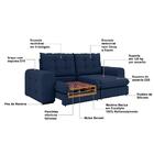 Sofá 2,50 Retrátil E Reclinável Fofão 4 Lugares Disa Móveis