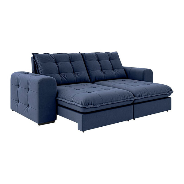 Sofá 2,50 Retrátil E Reclinável Fofão 4 Lugares Disa Móveis