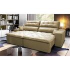 Sofá 2,52m Retrátil E Reclinável Com Molas Cama Inbox Confort