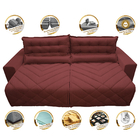 Sofá 2,52m Retrátil E Reclinável Com Molas Cama Inbox Plus Te