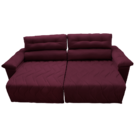 Sofá 2,52m Retrátil E Reclinável Com Molas Cama Inbox Top Tec