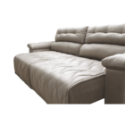 Sofá 2,52m Retrátil E Reclinável Com Molas Cama Inbox Top Tec