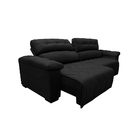 Sofá 2,52m Retrátil E Reclinável Com Molas Cama Inbox Top Tec