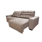 Sofá 2,72m Retrátil E Reclinável Com Molas Cama Inbox Plus Te