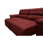 Sofá 2,82m Retrátil E Reclinável Com Molas Cama Inbox Top Tec